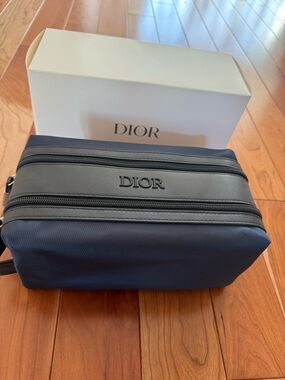 Dior Navy and Black Men's Toiletry Case